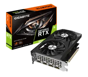 GIGABYTE RTX 3050 WINDFORCE OC V2 8G / 1552 - 1792 MHz / 8GB GDDR6 / 128-bit / 2x HDMI + 2x DP / (8)