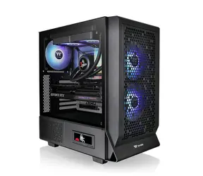 Thermaltake Ceres 330 TG ARGB černá / E-ATX / 1x USB-C 3.2 / 2x USB-A 3.0 / bez zdroje / průhledná bočnice