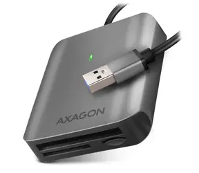 AXAGON CRE-S3, USB-A 3.2 Gen 1 - SUPERSPEED čtečka karet, 3-slot & lun SD/microSD/CF, podpora UHS-II