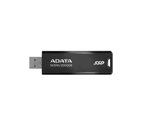 ADATA SC610 2TB černá / SSD / Externí / čtení: 550MBps / zápis: 500MBps / USB 3.2 Gen2
