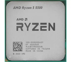 AMD RYZEN 5 5500 @ 3.6GHz - TRAY / Turbo 4.2 GHz / 6C12T / L2 3MB L3 16MB / AM4 / Zen 3 / 65W