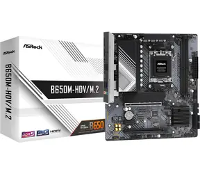 ASRock B650M-HDV/M.2 / AM5 / 2x DDR5 / 2x PCIex16 / 2.5GLAN / mATX