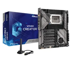 ASRock WRX80 Creator R2.0 / sWRX8 / 8x DDR4 / 7x PCIex16 / 2x 10GLAN / Wi-Fi / BT / eATX