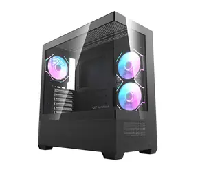 darkFlash DS900 Air (s větráky) černá / ATX / 6x DM12F 120mm / 2x USB-A / průhledná bočnice / bez zdroje