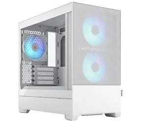 Fractal Design Pop Mini Air RGB Clear Tint bílá / mATX / 2x USB 3.0 / 3x 120mm / bez zdroje / průhledná bočnice