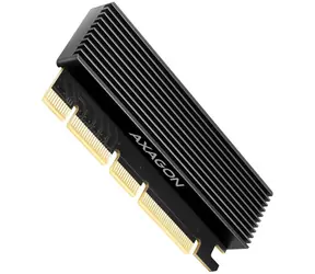 AXAGON PCEM2-XS, PCIe x16 - M.2 NVMe M-key slot adaptér, kryt s chladičem pro pasivní chlazení 