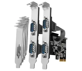 AXAGON PCEA-S4N, PCIe řadič - 4x sériový port (RS232) 250 kbps, vč. LP