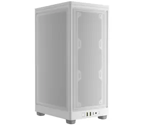 Corsair 2000D Airflow bílá / mITX / 2x USB 3.2 / USB-C / 1x 120mm / bez zdroje / průhledná bočnice