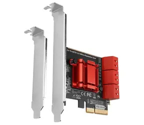 AXAGON PCES-SA6, PCIe řadič - 6x interní SATA 6G port, ASM1166, SP & LP