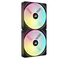 Corsair iCUE LINK QX140 RGB Series 140mm černá 2 ks / Dynamic Fluid Bearing / 400-2000 RPM / 82.5 CFM / 4-pin