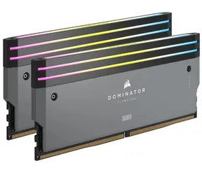 Corsair Dominator Titanium 64GB (2x 32GB) DDR5 6000MHz šedá / CL30 / DIMM / EXPO