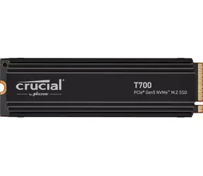 Crucial T700 Heatsink 1TB / M.2 SSD 2280 / PCIe 5.0 / 3D NAND TLC / R:11700MBs / W:9500MBs / 5y