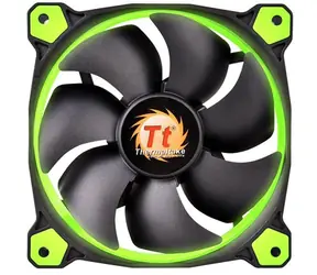 THERMALTAKE Riing 14 LED zelená / Ventilátor / 140 mm / Hydraulic Bearing / 1400 RPM @ 28.1 dB / 51.15 CFM