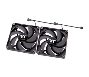 THERMALTAKE CT120 černá 2ks / Ventilátor / 120 mm / Hydraulic Bearing / 2000 RPM @ 25.8 dB / 57.05 CFM