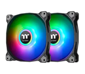 THERMALTAKE Pure Duo 14 ARGB Radiator černá 2ks / Ventilátor / 140 mm / Hydraulic Bearing / 1500 RPM @ 33.5 dB