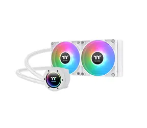 THERMALTAKE TH240 V2 ARGB bílá / AIO vodní chladič CPU / 2x 120 mm / 2000 RPM @ 25.8 dB / 57.05 CFM