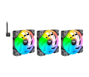 THERMALTAKE SWAFAN EX14 RGB šedá 3ks / Ventilátor / 140 mm / Hydraulic Bearing / 2000 RPM @ 38.8 dB / 81.6 CFM