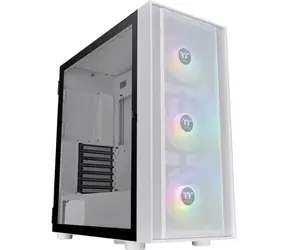 THERMALTAKE Divider H570 TG ARGB bílá / E-ATX / 2x USB-A 3.0 / bez zdroje / průhledná bočnice 