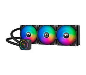 THERMALTAKE TH420 ARGB černá / AIO vodní chladič CPU / 3x 140 mm / 1800 RPM @ 34.7 dB / 84.32 CFM