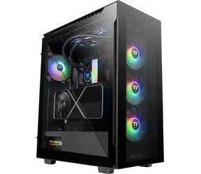 THERMALTAKE Divider 500 TG ARGB černá / ATX / 1x USB-C 3.2 / 2x USB-A 3.0 / bez zdroje / průhledná bočnice  