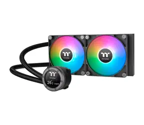 THERMALTAKE TH240 V2 Ultra ARGB černá / AIO vodní chladič CPU / 2x 120 mm / 2000 RPM @ 25.8 dB / 57.05 CFM