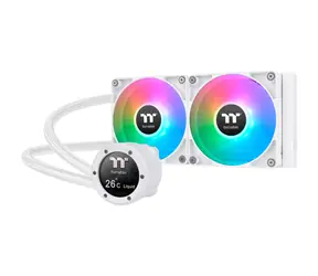 THERMALTAKE TH240 V2 Ultra ARGB bílá / AIO vodní chladič CPU / 2x 120 mm / 2000 RPM @ 25.8 dB / 57.05 CFM