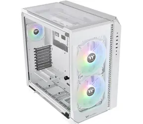 THERMALTAKE View 51 TG ARGB bílá / E-ATX / 1x USB-C 3.2 / 2x USB-A 2.0 / 2x USB-A 3.0 / bez zdroje / průhledná bočnice 