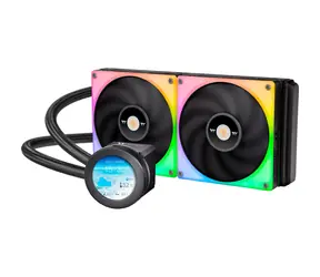 THERMALTAKE Toughliquid Ultra 280 RGB černá / AIO vodní chladič CPU / 2x 140 mm / 2000 RPM @ 30.7 dB / 107 CFM