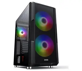 MODECOM Volcano Amirani ARGB černá / ATX / 1x USB-C / 2x USB 3.2 / 2x 200mm / 1x 120mm / bez zdroje / průhledná bočnice