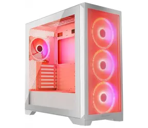 MODECOM Volcano Expanse S Apex ARGB bílá / ATX / 1x USB-C 3.2 / 2x USB 3.2 / 4x 140mm / bez zdroje / průhledná bočnice