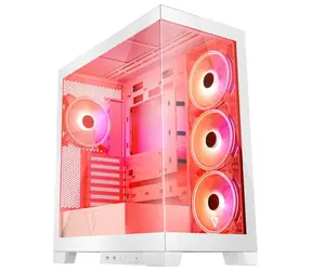 MODECOM Volcano Space Apex ARGB bílá / ATX / 1x USB-C 3.2 / 2x USB 3.2 / 4x 140mm / bez zdroje / průhledná bočnice