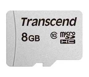 Transcend 300S microSDHC 8GB / Class 10 / R: 20MBs / W: 10MBs
