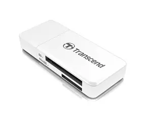 Transcend RDF5 čtečka paměťových karet bílá / USB-A 3.1 Gen 1 / SDXC / microSDXC / UHS-I
