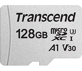 Transcend 300S microSDXC 128GB / Class 10 / UHS-I / U3 / V30 / R: 95MBs / W: 45MBs