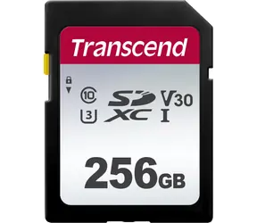 Transcend 300S SDXC 256GB / Class 10 / UHS-I / U3 / V30 / R: 100MBs / W: 40MBs