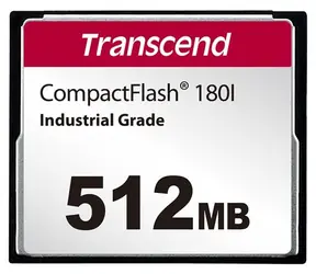 Transcend CF180I Compact Flash Karta 512MB / R: 85MBs / W: 70MBs 