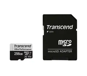 Transcend 340S microSDXC 256GB + adaptér / Class 10 / UHS-I / U3 / V30 / R: 160MBs / W: 125MBs