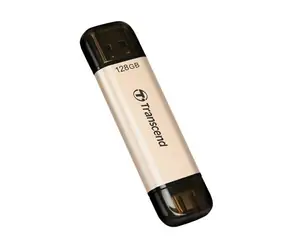 Transcend JetFlash 930C 128GB zlatá / Flash Disk / USB-C 3.2 Gen 1 / R: 420MBs / W: 400MBs