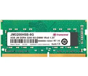 Transcend JetRam 16GB (1x16GB) 3200MHz / SODIMM / DDR4 / CL22 / 1.2V / 2Rx8