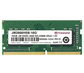Transcend JetRam 16GB (1x16GB) 2666MHz / SODIMM / DDR4 / CL19 / 1.2V / 2Rx8