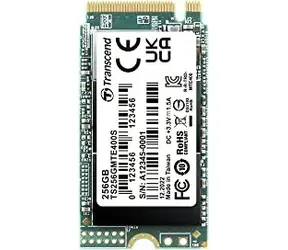 Transcend MTE400S 256GB / M.2 2242 Gen 3 / RW: 2000/1000 MBps / IOPS: 60K/240K / MTBF 2.0mh / 5y