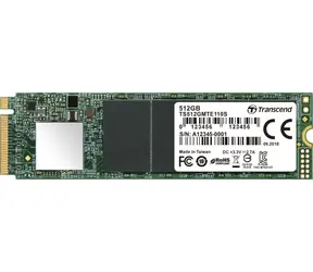 Transcend MTE110S 512GB / M.2 2280 Gen 3 / RW: 1700/900 MBps / IOPS: 160K/140K / MTBF 1.0mh / 5y