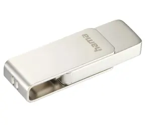 Hama USB Uni-C Rotate Pro 32 GB stříbrná / Flash disk / USB-C 3.1 / čtení: až 70 MBs