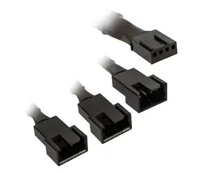 Kolink Rozbočovače ventilátoru 1-3 PWM - 35cm černá / opletený