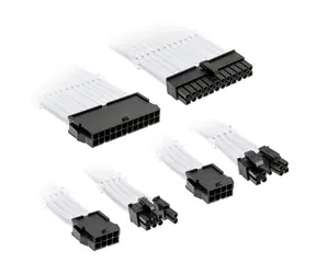 Kolink Sada prodlužovacích opletených kabelů Core Standard bílá