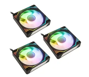 Kolink Umbra X 120mm ARGB High Performance PWM 3ks černá / 120mm / Hydraulic Bearing / 24dB @ 1600 RPM / 4-pin