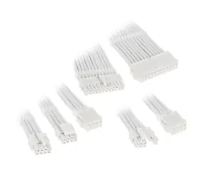 Kolink Prodlužovací sada opletených kabelů Core Adept bílá