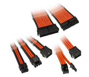 Kolink Prodlužovací sada opletených kabelů Core Adept oranžová