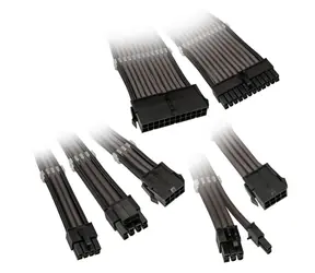 Kolink Prodlužovací sada opletených kabelů Core Adept gunmetal