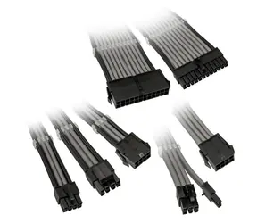 Kolink Prodlužovací sada opletených kabelů Core Adept šedá